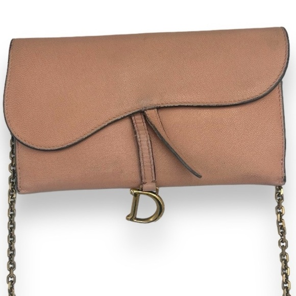 Christian Dior Saddle Chain Wallet Leather - Picture 4 of 17